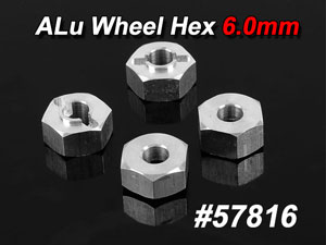 CPV 1/10 Alu Wheel Hex 6.0mm #57816 (4P)