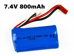 HBX Battery Li-ion 2S (7,4V) 800mAh  (For 1/16 Car)